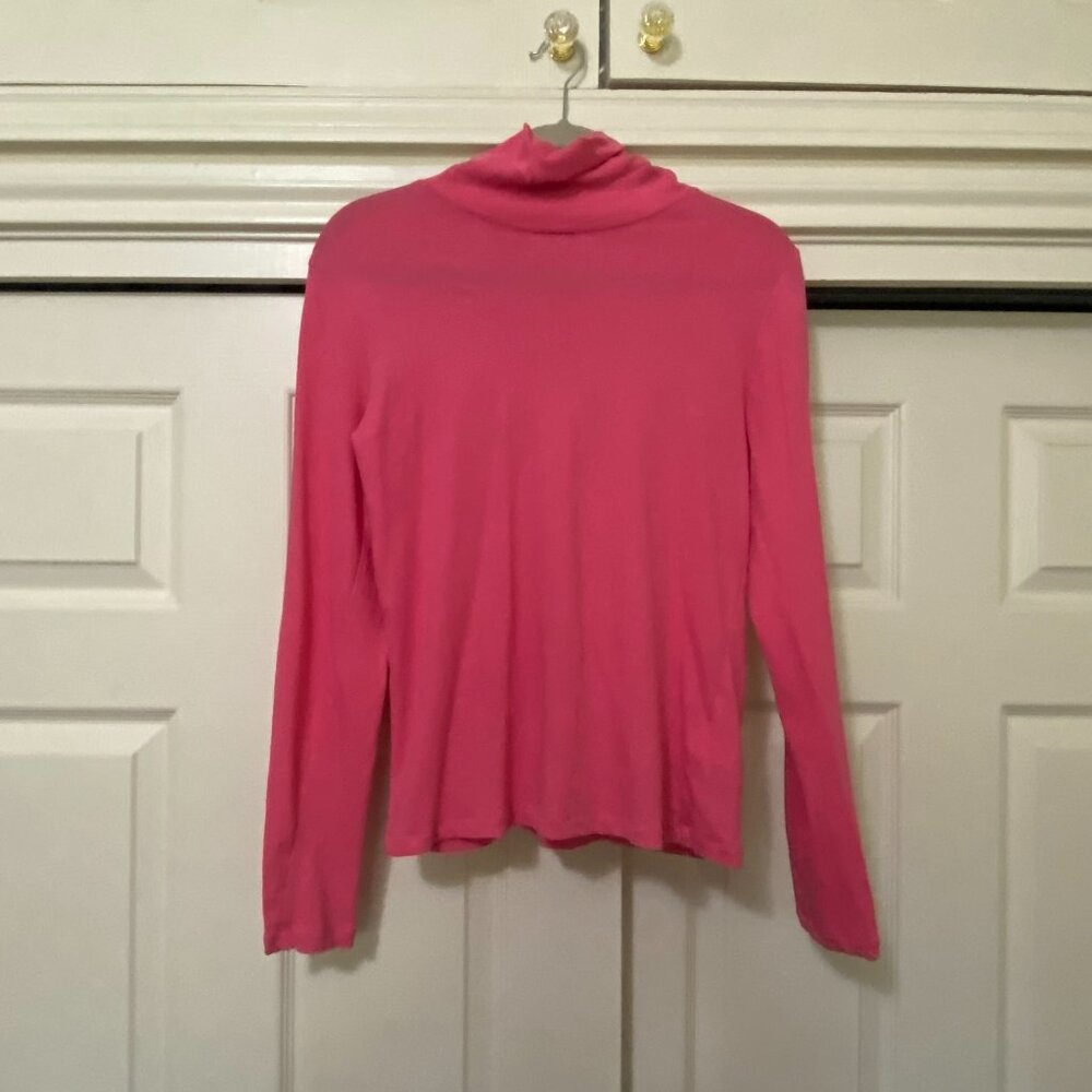 J.Crew Pink Tissue Turtleneck - Size L